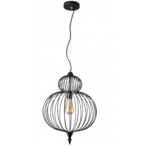 ZOLA Μεταλλικό Φωτιστικό σε μαύρο χρώμα 100xΦ400x51