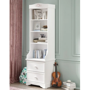 RUSTIC WHITE ΠΑΙΔΙΚΗ ΒΙΒΛΙΟΘΗΚΗ ΣΤΗΛΗ 54x38xH179CM
