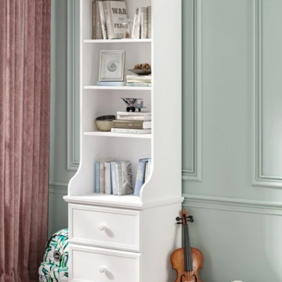 RUSTIC WHITE ΠΑΙΔΙΚΗ ΒΙΒΛΙΟΘΗΚΗ ΣΤΗΛΗ 54x38xH179CM