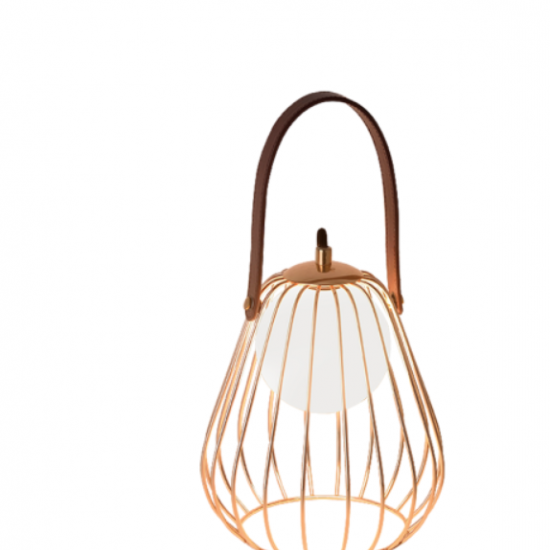 LEVIK Μεταλλικό  Πορτατιφ σε χρυσό χρώμα 22xΦ180