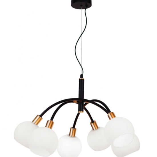 ELISA Μεταλλικό Φωτιστικό με γυαλί οπα ματ 120xΦ590