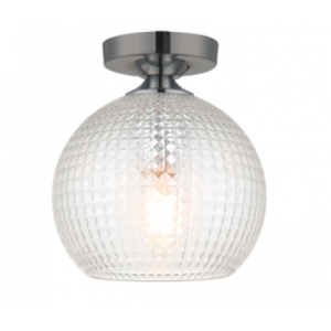 TALISA Μεταλλική  Πλαφονιέρα σε γκρί χρώμα 23xΦ200