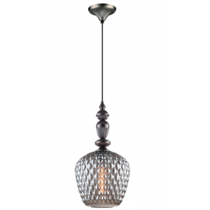 SALEM Φωτιστικό μεταλλικό σε γκρί χρώμα 170xΦ250x48