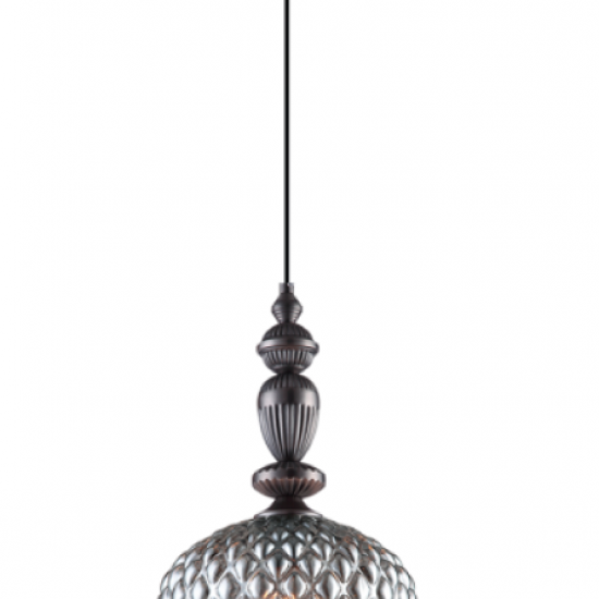 SALEM Φωτιστικό μεταλλικό σε γκρί χρώμα 170xΦ250x48