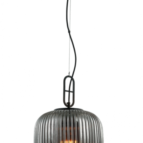 VERONA Φωτιστικό γυάλινο σε φυμέ χρώμα 150xΦ250x35