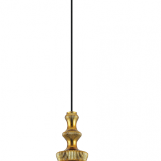 JAKARTA Γυάλινο  Φωτιστικό σε χρυσό χρώμα 150xΦ180x30