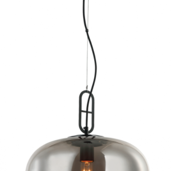 RETRO Γυάλινο  Φωτιστικό σε φυμέ χρώμα 150xΦ350