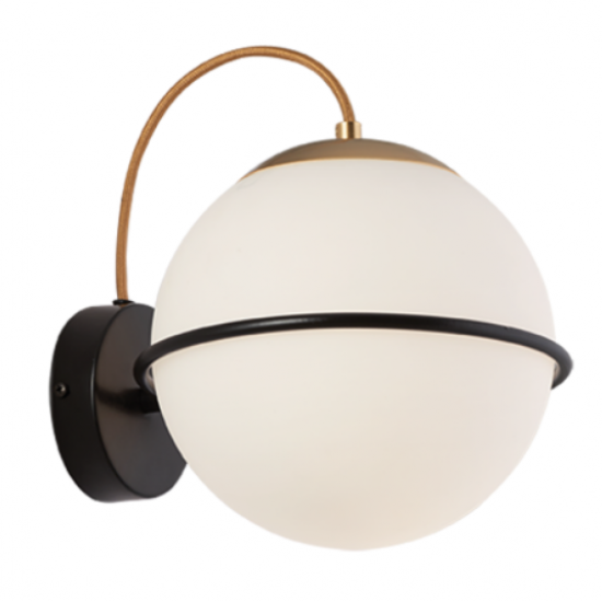 FERERO Απλίκα μεταλλική με γυαλί οπάλ ματ 22xΦ200xP240