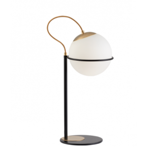 FERERO Μεταλλικό  Πορτατιφ με γυαλι οπαλ ματ 52x24