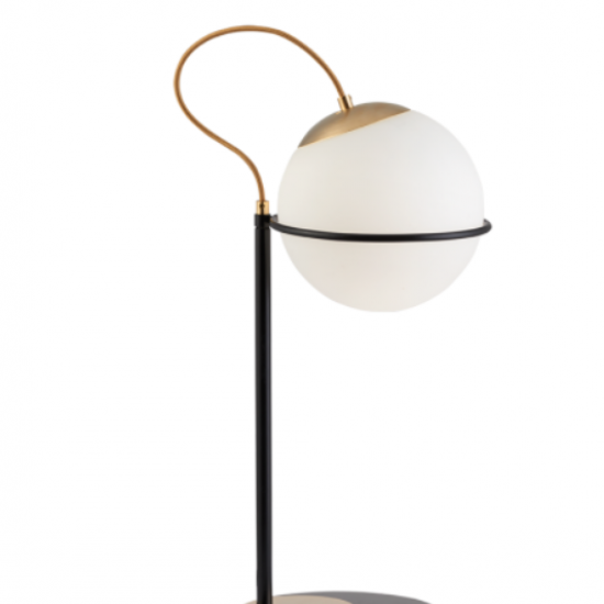 FERERO Μεταλλικό  Πορτατιφ με γυαλι οπαλ ματ 52x24