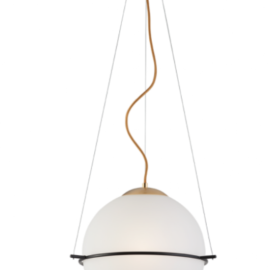 FERERO Μεταλλικό  Φωτιστικό με γυαλι οπαλ ματ 110xΦ330