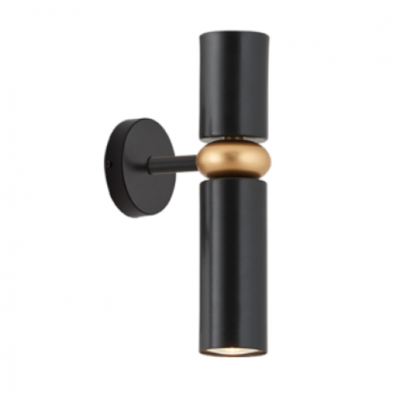 EDGAR Μεταλλική  Απλίκα σε μαύρο χρώμα 24xΦ53xP115