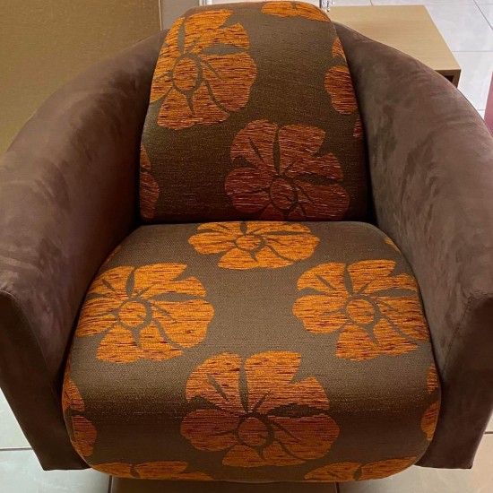 Πολυθρόνα περιστρεφόμενη ύφασμα