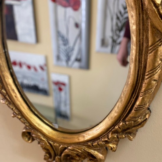 ΚΑΘΡΕΠΤΗΣ ΜΕ ΣΚΑΛΙΣΜΑΤΑ ΣΕ ΧΡΥΣΟ ΧΡΩΜΑ 65Χ100HCM