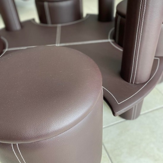 ΤΡΑΠΕΖΑΚΙ ΣΑΛΟΝΙΟΥ ΣΕΤ ΜΕ 4 ΣΚΑΜΠΟ 95Χ51Η