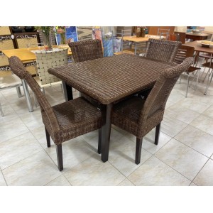 ΣΕΤ ΤΡΑΠΕΖΙ ΜΕ 4 ΚΑΡΕΚΛΕΣ BAMBOO