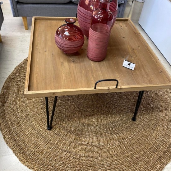 ΤΡΑΠΕΖΑΚΙ ΣΑΛΟΝΙΟΥ ΦΥΣΙΚΟ  80Χ80Χ45Η