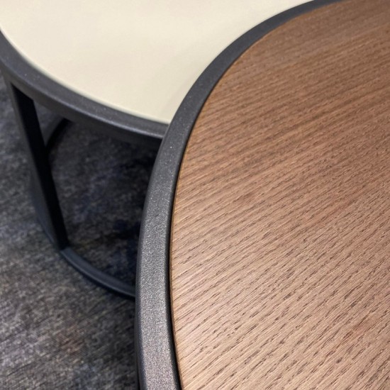 Τραπεζάκι Σαλονιού Διαστάσεις: Φ80 & Φ60.