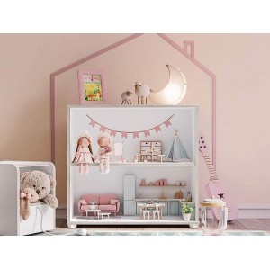 MONTES WHITE ΠΑΙΔΙΚΗ ΒΙΒΛΙΟΘΗΚΗ 72x35xH67cm