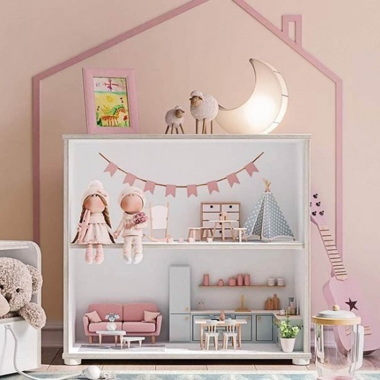 MONTES WHITE ΠΑΙΔΙΚΗ ΒΙΒΛΙΟΘΗΚΗ 72x35xH67cm