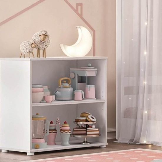 MONTES WHITE ΠΑΙΔΙΚΗ ΒΙΒΛΙΟΘΗΚΗ 72x35xH67cm