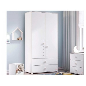 MONTES WHITE ΠΑΙΔΙΚΗ ΝΤΟΥΛΑΠΑ 2ΦΥΛΛΗ 101x53xH202cm