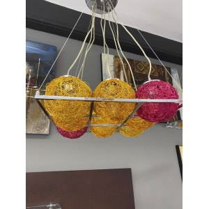 ΚΡΕΜΑΣΤΟ Φ/Σ 8ΧΕ27 ΜΕΤΑΛΛΙΚΟ