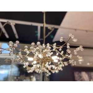 ΚΡΕΜΑΣΤΟ Φ/Σ 6ΧG9 ΜΕΤΑΛΛΙΚΟ - ΚΡΥΣΤΑΛΛΟ ASFOUR 55X70H