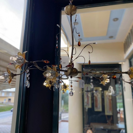 ΚΡΕΜΑΣΤΟ 9Φ ΜΕΤΑΛΛΟ - ΓΥΑΛΙ 83Χ67Η