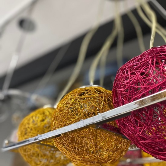 ΚΡΕΜΑΣΤΟ Φ/Σ 8ΧΕ27 ΜΕΤΑΛΛΙΚΟ