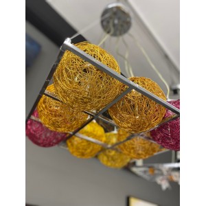 ΚΡΕΜΑΣΤΟ Φ/Σ 8ΧΕ27 ΜΕΤΑΛΛΙΚΟ