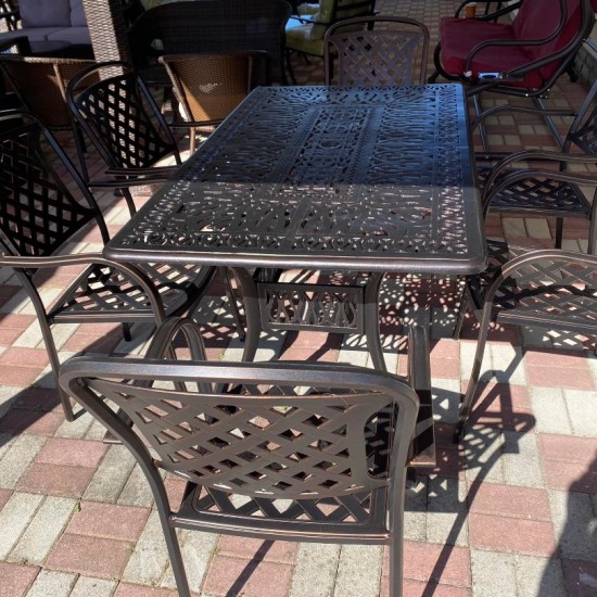 ΣΕΤ ΤΡΑΠΕΖΙ ΜΕ ΚΑΡΕΚΛΕΣ ΑΛΟΥΜΙΝΙΟΥ