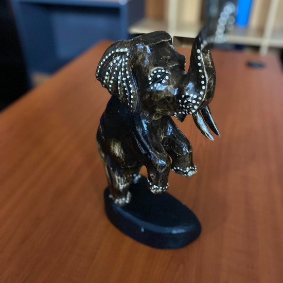 Φιγούρα διακοσμητική Ελέφαντας καφέ  32εκ