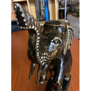 Φιγούρα διακοσμητική Ελέφαντας καφέ  32εκ 