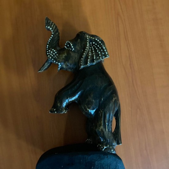 Φιγούρα διακοσμητική Ελέφαντας καφέ  32εκ