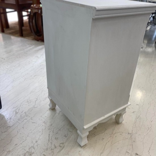 ΚΟΜΟΔΙΝΟ ΞΥΛΙΝΟ ΛΕΥΚΟ-ΧΡΥΣΟ  68Χ40 CM