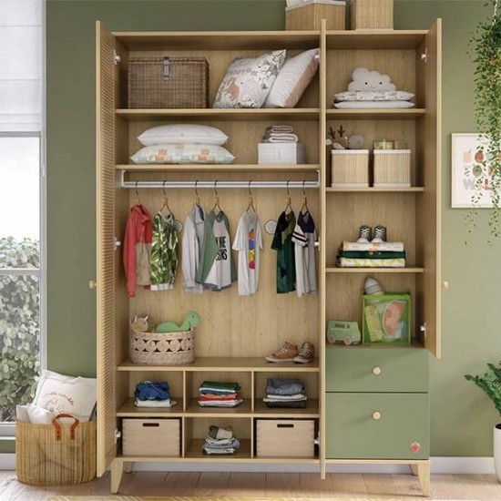 LOOF ΠΑΙΔΙΚΗ ΝΤΟΥΛΑΠΑ 3ΦΥΛΛΗ 138x53xH199cm