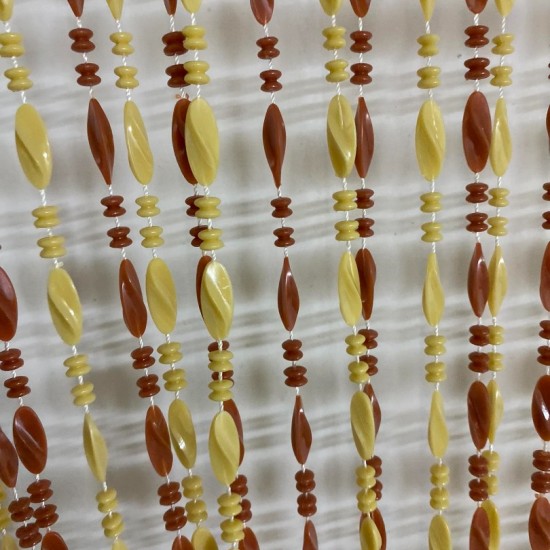 Κουρτίνα Πόρτας Χάντρα ΣΟΚΟΛΑΤΙ 140Χ230CM