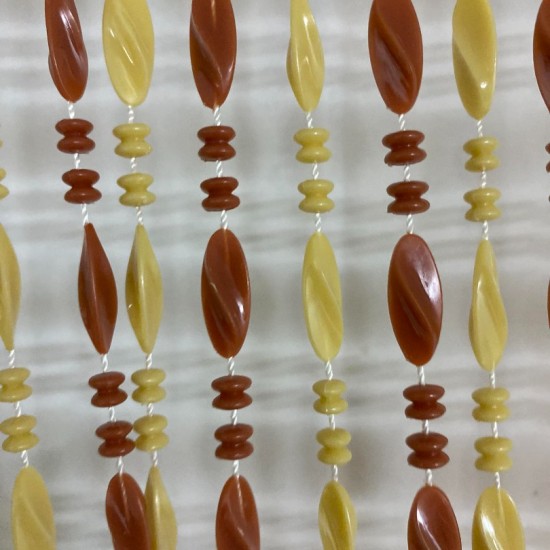 Κουρτίνα Πόρτας Χάντρα ΣΟΚΟΛΑΤΙ 140Χ230CM