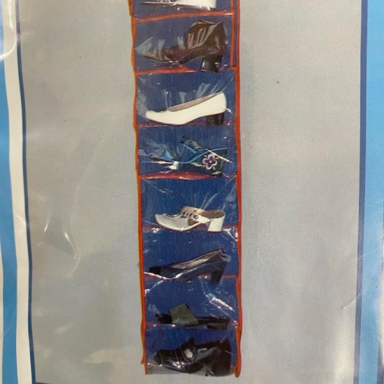 Υφασμάτινη Κρεμαστή Θήκη Αποθήκευσης  για ΠΑΠΟΥΤΣΙΑ  σε ΜΠΛΕ Χρώμα