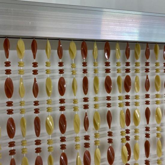 Κουρτίνα Πόρτας Χάντρα ΣΟΚΟΛΑΤΙ 140Χ230CM