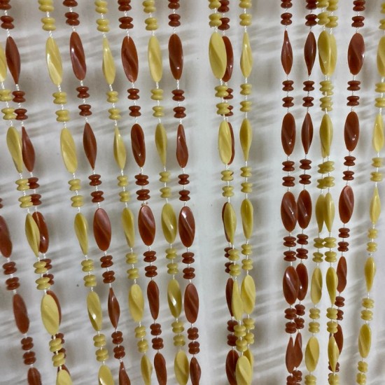 Κουρτίνα Πόρτας Χάντρα ΣΟΚΟΛΑΤΙ 140Χ230CM