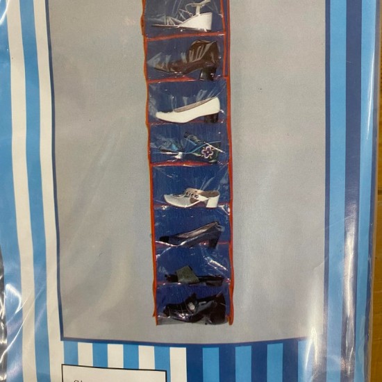 Υφασμάτινη Κρεμαστή Θήκη Αποθήκευσης  για ΠΑΠΟΥΤΣΙΑ  σε ΜΠΛΕ Χρώμα