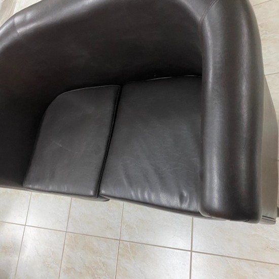 ΚΑΝΑΠΕΣ 2ΘΕΣΙΟΣ ΤΕΧΝΟΔΕΡΜΑ ΣΚΟΥΡΟ ΚΑΦΕ