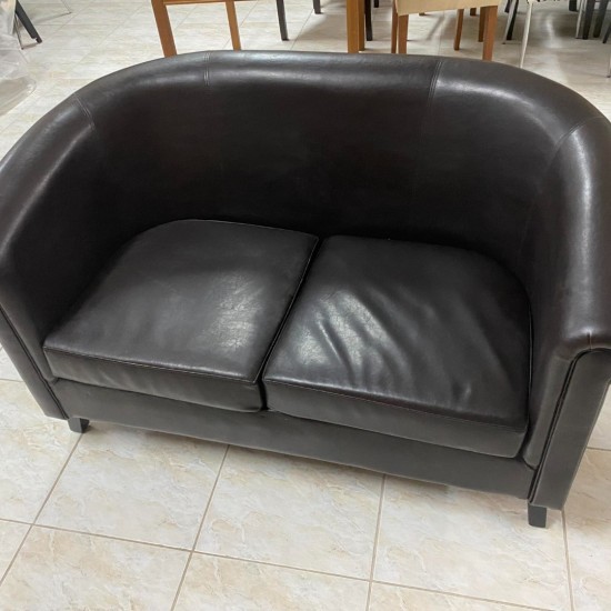 ΚΑΝΑΠΕΣ 2ΘΕΣΙΟΣ ΤΕΧΝΟΔΕΡΜΑ ΣΚΟΥΡΟ ΚΑΦΕ