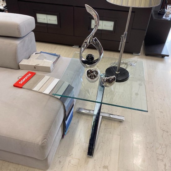 Βοηθητικό τραπεζάκι Γυάλινο   60χ60χ57Η