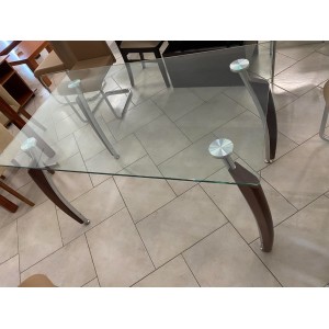 Τραπέζι κουζίνας με γυαλί ασφαλείας  75χ120cm