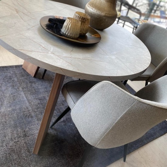 Liza καρέκλα - πολυθρόνα γκρι 52χ46χ85Η