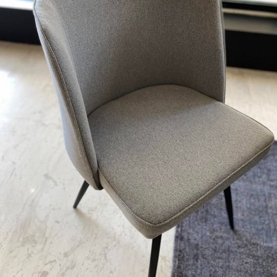 Liza καρέκλα - πολυθρόνα γκρι 52χ46χ85Η