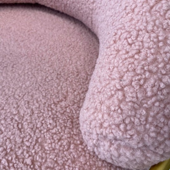 ΟΛΥΘΡΟΝΑ TRUDI ΑΠΟ ΜΠΟΥΚΛΕ ΣΑΠΙΟ ΜΗΛΟ ΜΕ ΧΡΥΣΟ ΣΚΕΛΕΤΟ 84x79x76Υ εκ.